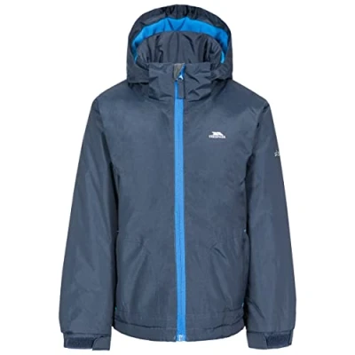 Image of Trespass Boys Waterproof Jacket Windproof Hood School Casual Coat Rudi