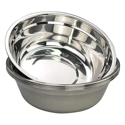 Image of Bblina Deep Salad Bowl, Stainless Steel Mixing Set of 6 Kitchen Bowls