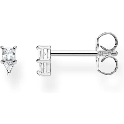 Image of Thomas Sabo Women Single Stud Earring Triangle 925 Sterling Silver H2139 051 14