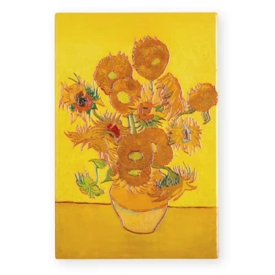 Image of Art of Arora 2925 Yellow Sunflowers by Vincent Van Gogh Ceramic Tile Picture Plaque Wall Art, 30 x 20cm
