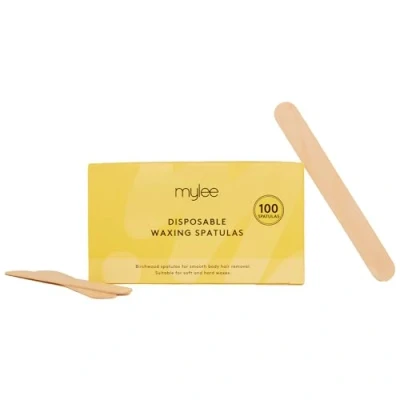 Image of Mylee Premium Salon Quality Disposable Wooden Spatulas for Waxing, Pack of 100, Hygenic and Suitable Warm Hot Waxes