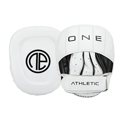 Image of One Athletic Curved Focus Mitts, White