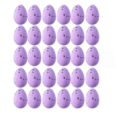 Image of Widdle Gifts Easter Decorated Eggs, Great for Egg Hunts, Arts and Crafts 30 Pack 4cm Speckled Eggs (Purple)
