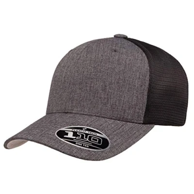 Image of Flexfit 110 Mesh Trucker Hat, Black, One Size