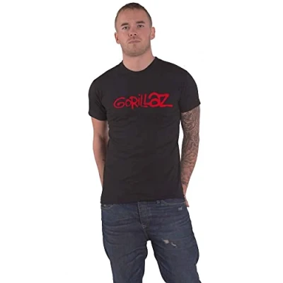 Image of Gorillaz T Shirt Band Logo Official Mens Black M