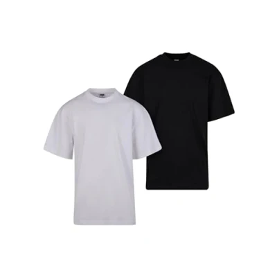 Image of Urban Classics TEE 2PACK Basic Tshirt, Men&#039;s, Size: Small, White black