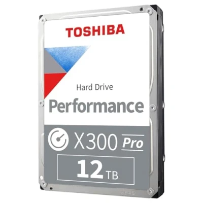 Image of Toshiba X300 PRO 12TB High Workload Performance for Creative Professionals 3.5 Inch Internal Hard Drive Up to 300 TB/Year Rate CMR SATA 6 GB/s 7200 RPM 512 MB Cache HDWR51CXZSTB