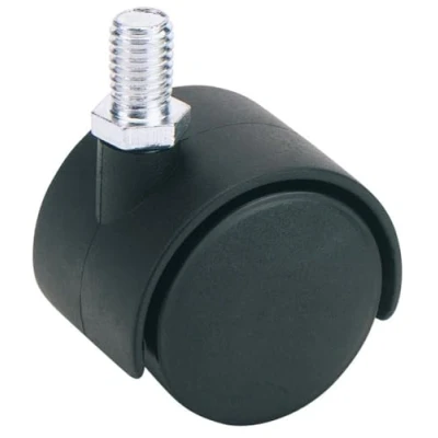 Image of Draper Twin Nylon Bolt Castor, 40mm Diameter, S.W.L. 25kg