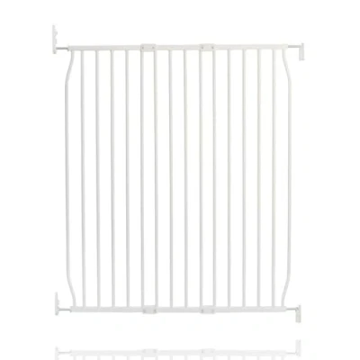 Image of Safetots Eco Screw Fit Baby Gate, White, 90cm 100cm, Stair Gate for Toddler and Baby, Safety Barrier, Easy Installation