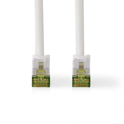 Image of NEDIS CAT7 Network Cable S/FTP RJ45 Connector Male 2.00 m Snagless Round LSZH White Label