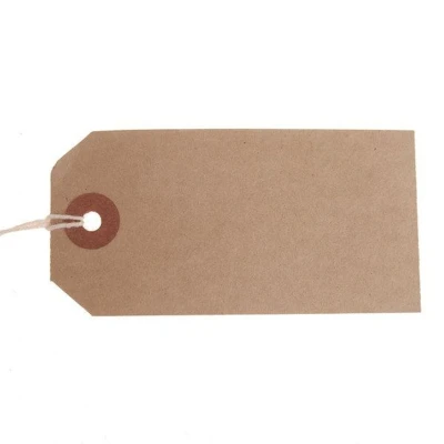 Image of Valuex Reinforced Strung Tag 83 x 41mm Buff, Pack of 1000 T257768