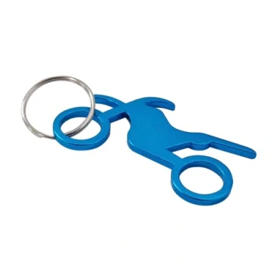 Image of Komonee Motorbike Blue Metal Key Chain Trial Biker Ring Dirt Bike Motocross Keychain Keyring