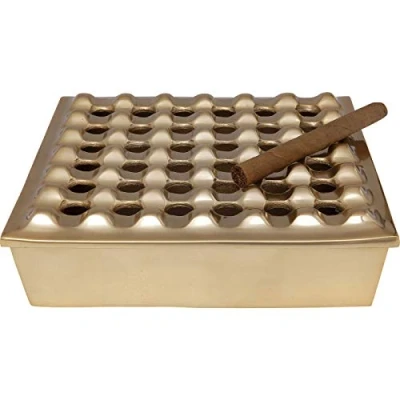 Image of Kare Design Ashtray Soho Square Brass 25x25cm
