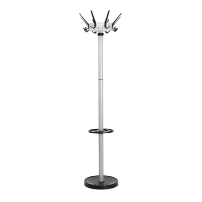 Image of Maul MAULcaligo Coat Stand with 32 Hooks and Umbrella Holder Silver