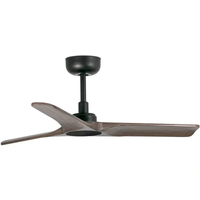 Image of Heywood Small Black Ceiling Fan, 6 Speed