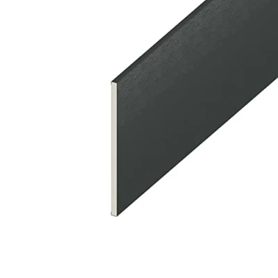 Image of UPVC Flat Soffit Board 200mm Wide Anthracite Grey Utility/Reveal/Skirting Boards 5 Metre Lengths