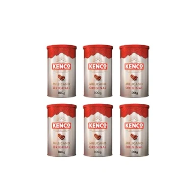 Image of Kenco Millicano Original Instant Coffee 100g (Pack of 6 Tins, Total 600g)