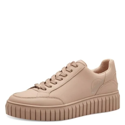 Image of s.Oliver Women&#039;s Low Trainers 5 23645 41 Platform, Powder Pink, 3.5 UK