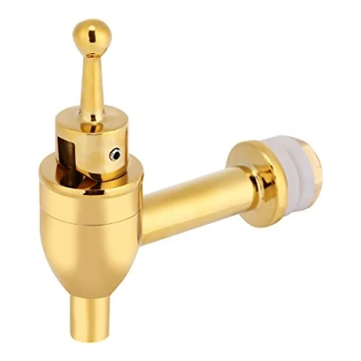 Image of Zerodis Copper Spigot Tap Faucet for Wine Beer Barrel Beverage Drink Dispenser (Golden 12mm)