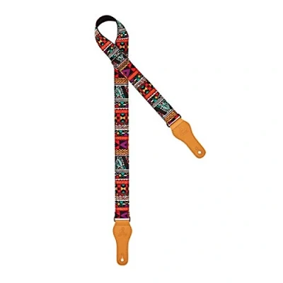 Image of Ortega Guitars Adjustable Ukulele Strap World Series Cotton, Frisco Dance (OCS 430U)
