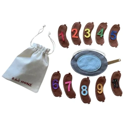 Image of Nursery Rhyme &quot;10 Fat Sausages&quot; Finger Puppet with Numbers 1 10 Fun and Educational Counting Toy for Toddlers Preschoolers