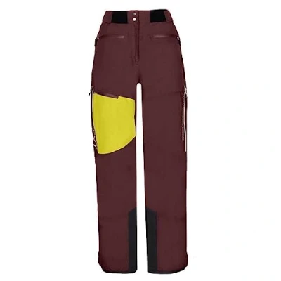 Image of Rock Experience REWP03472 Scandia EVO Pants Women&#039;s 0413 Bitter Chocolate+1810 Citronelle XL