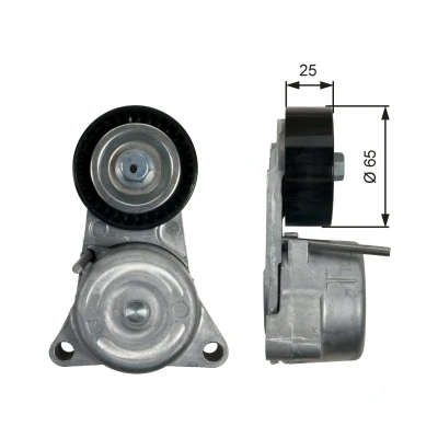 Image of 1522000070, 2782000470, 2782000570, A1522000070, A2782000470 Tensioner Pulley GATES T39194 PowerGrip MERCEDES BENZ: E Class T modell, S Coupe
