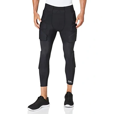 Image of Mcdavid Unisex&#039;s HEX Goalkeeper 3/4 Tights, Black, 2X Large