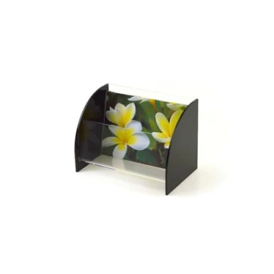 Image of Pos Display Shop Modern A6 Landscape Acrylic Leaflet/Postcard Holder/Dispenser/Loyalty Card Holder/Gift Holder Counter Top/Freestanding