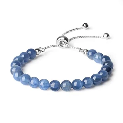 Image of COAI Women&#039;s 925 Sterling Silver Bracelet Crystal Beaded for Women Kyanite