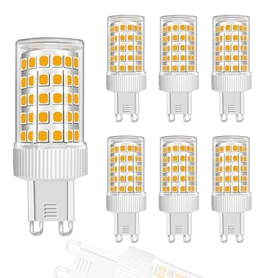 Image of ZFQ 10W G9 LED Light Bulb, Warm White, 3000K, Equivalent 150W Halogen, 86Pcs LED, 1000 LM, 360 Beam Angle, Super Bright, AC 220V 240V, No Flicker Non Dimmable, 6 Pack