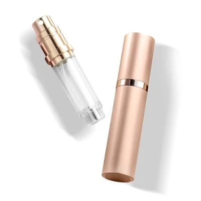 Image of VVGAOGES Perfume Atomiser,Portable Refillable Empty Spray,Mini Bottles for Travel 5ml (Rose Gold)