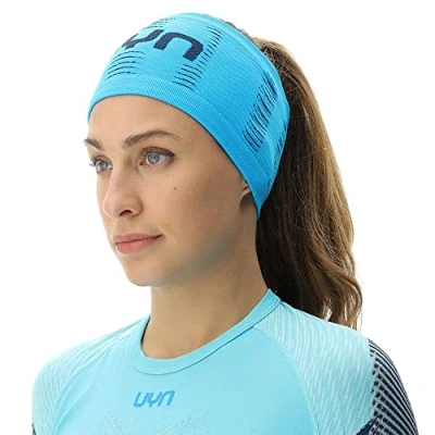 Image of UYN O102437 Vibe Head Band Unisex Deep Blue/Atlantic 1