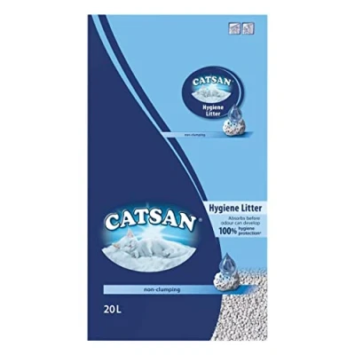 Image of Catsan Hygiene Non Clumping Cat Litter, 2 Packs (2 x 20L)