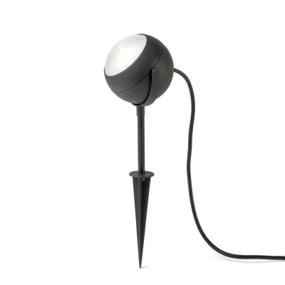 Image of Lecce Outdoor Effect Spot Light, Black, High Power LED, 4W 240V, IP44