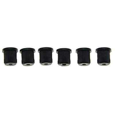 Image of KAISH 6x Black Guitar String Through Body Ferrule 5/16&quot; Ferrules for Tele/Telecaster Made in USA