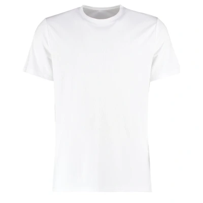 Image of Kustom Kit Mens Short Sleeve T Shirt, White, Medium. KK555