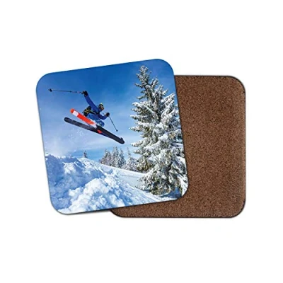 Image of 1 x Ski Jump Coaster Skier Skiing Snowboarding Snow Mountains #14435