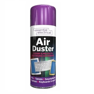 Image of 400ml Air Duster Can Multi Purpose Spray Cleaner for Electronics Equipment with Extendable Straw Difficult to Reach Areas