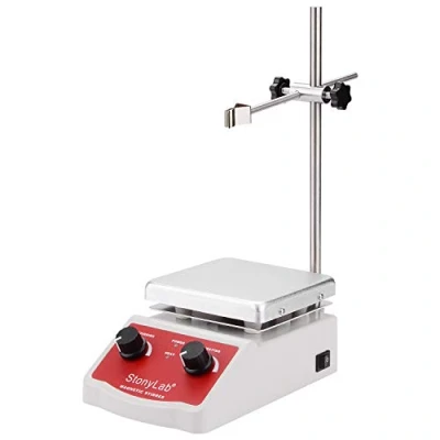 Image of stonylab SH 2 Hotplate Magnetic Stirrer with Dual Control, 2L Capacity 100 2000 rpm Speed 12 x cm Hot Plate, Rated Power 180W, 220V