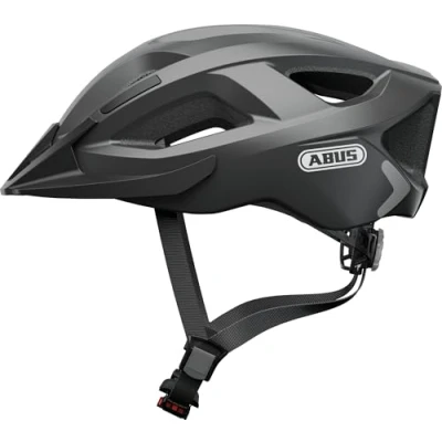 Image of ABUS Aduro 2.0 City Helmet Allround Bicycle in Sportive Design for Traffic Women and Men Dark Grey, Size M
