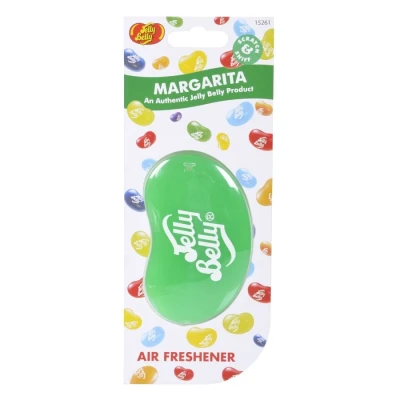 Image of Jelly Belly Car Air Freshener Margarita 3D Hanging Freshener. Scent Lasts Up To 30 Days, Car, Home or Office. Genuine Fresheners for Women, Men and Kids