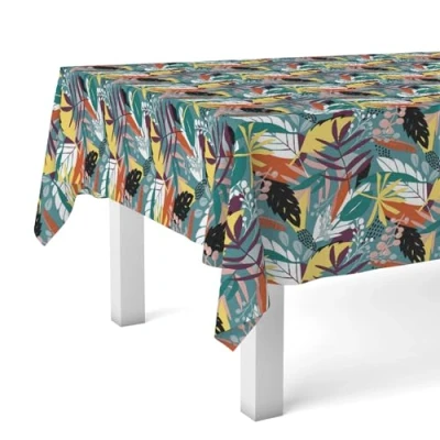 Image of Martina Home Tablecloth Oilcloth Navia Blue 140 Round