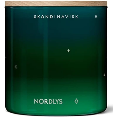 Image of Skandinavisk NORDLYS &#039;Northern Lights&#039; Scented Candle. 2 Wicks. Fragrance Notes: Arctic Intensity and Celestial Colour, a Symphony for Senses. 400 g