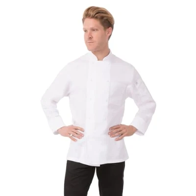 Image of Chef Works Men&#039;s Jllswhtm chefs jackets, White, M UK