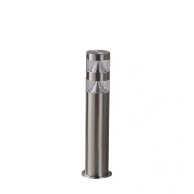 Image of Lindby pillar light Lanea, height 40cm, stainless steel, IP44