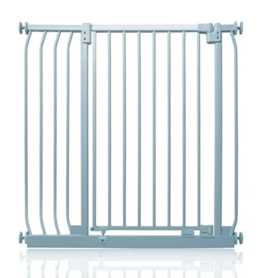 Image of Safetots Extra Tall Elite Safety Gate, 89cm 98cm, Matt Grey, 96.8cm in Height, Pressure Fit Stair Baby Gate for Doors Hallways and Spaces, Barrier, Easy Installation