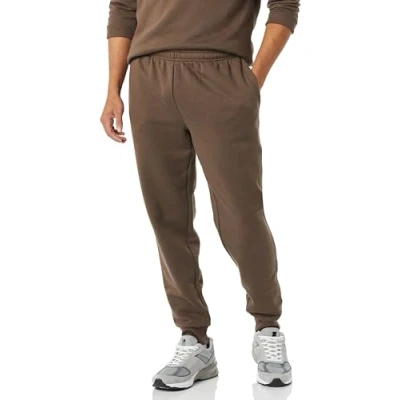 Image of Amazon Essentials Men&#039;s Fleece Joggers, Medium Brown, XXL