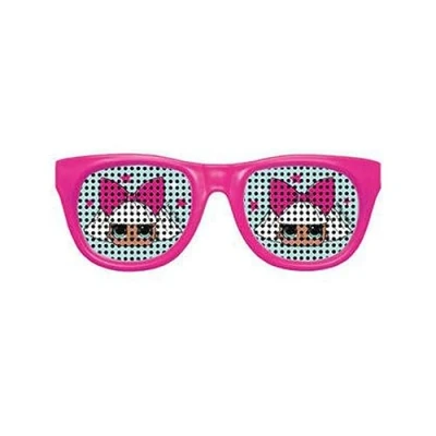 Image of LOL Surprise Pinhole Novelty Glasses Fun &amp; Fashionable Pink Frame Design Perfect for Party Favors Gifts 4ct