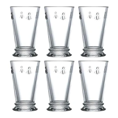 Image of La Rochere Set of 6 Bee Long Drink Glasses 31cl